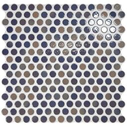 realonda penny glossy blue mix mozaika gresowa 31x31 