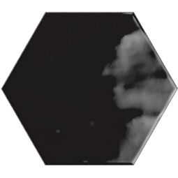 ribesalbes geometry black hex płytka ścienna 15x17.3 
