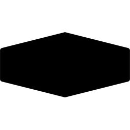 ribesalbes monochrome hex black gloss płytka ścienna 10x20 