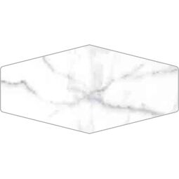 ribesalbes shaped marble hex carrara gloss płytka ścienna 10x20 