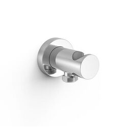 Tres, Complementos De Ducha, TRES UCHWYT STAŁY Z PRZYŁĄCZEM DO WODY DO SŁUCHAWKI PRYSZNICOWEJ Z WĘŻEM (26118221) 