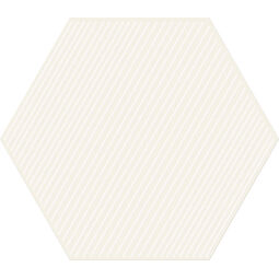 tubądzin cielo e terra bianco geometry 3 mat dekor 19.2x22.1x1