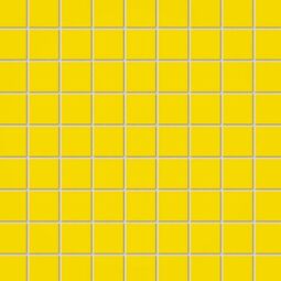 tubądzin pastel mozaika ścienna kwadratowa żółta mat 30.1x30.1 