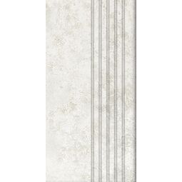 tubądzin torano white mat stopnica rektyfikowana 29.6x59.8x1