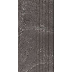 tubądzin grand cave graphite stopnica rektyfikowana 29.6x59.8 