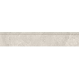 tubądzin grand cave white str stopnica rektyfikowana 29.8x159.8x0.8