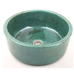 dekornia umywalka artystyczna ceramiczna. nablatowa um5n duża kolor: zielony 
