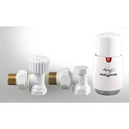 varioterm zestaw instalacyjny elegant z maskownicami wersja kątowa 1/2 biała elgs026c/fk