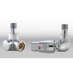 varioterm zestaw instalacyjny lux 1 do grzejnika łazienkowego wersja osiowa prawa chrom (lux1gso22cfk/p)