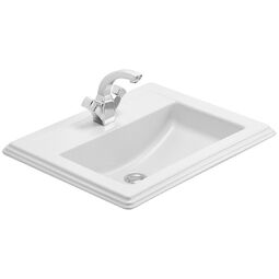 villeroy hommage umywalka nablatowa 65x52.5 weiss alpin ceramicplus (710263r1)