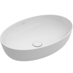 villeroy artis umywalka stojąca na blacie 61x41 stone white ceramicplus (419861rw)