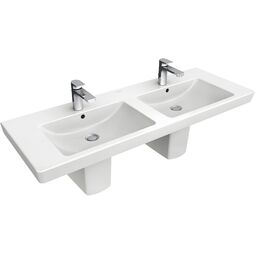 villeroy subway 2.0 umywalka meblowa podwójna prostokątna 130x47 weiss alpin ceramicplus (7175d0r1)