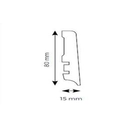 weninger dąb vermont l742 listwa przypodłogowa 240x8x1.4