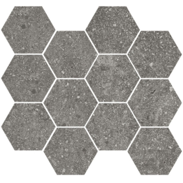 aparici lithops grey natural hexagonal mozaika 28x30 