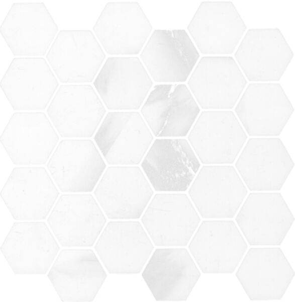 aparici apuane white hexagon mozaika 26.3x27.4 