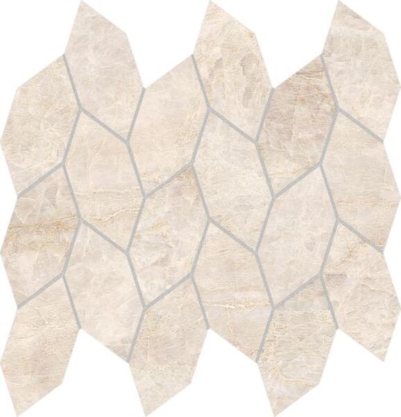 azteca perla venata lux leaf crema mozaika lappato gres rektyfikowany 29.49x28.39 