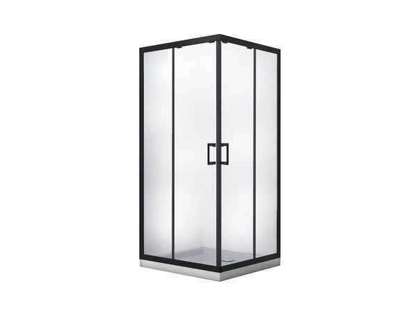 besco modern black 90 kabina kwadratowa szkło przejrzyste 90x90x190 (mkb-90-190-c) 