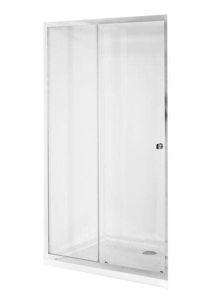 besco duo slide 110 drzwi prysznicowe przesuwne prawe/lewe szkło przejrzyste 110x195 (dds-110) 