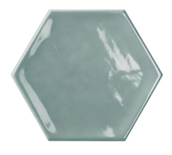 bestile bondi blue hexagon shine płytka ścienna 11x12.5 