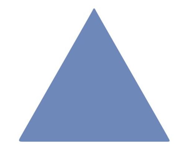 bestile bondi blue triangle matt płytka ścienna 11.5x13 