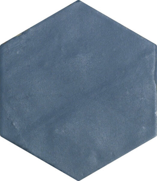 carmen ceramic art nomade blue hexagon gres 13.9x16 