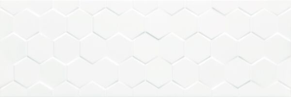 ceramika color charisma white hexagon glossy płytka ścienna 25x75 g1 