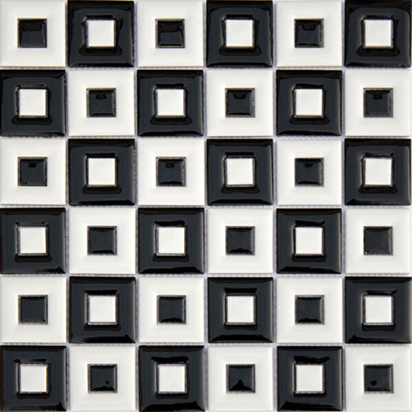 ceramstic flash black&white mozaika ceramiczna 30x30 (mc-04) 