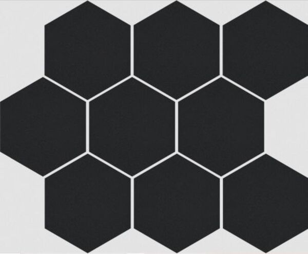 cerrad cambia black mozaika heksagon lappato rektyfikowana 27.53x33.4x0.8 