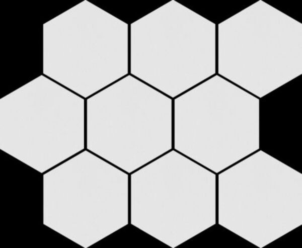 cerrad cambia white mozaika heksagon lappato rektyfikowana 27.53x33.4x0.8 
