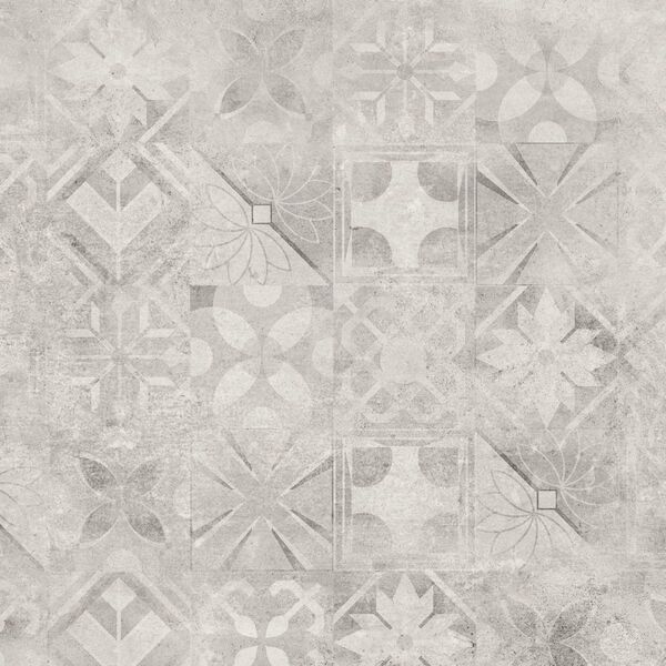 cerrad softcement white patchwork dekor poler rektyfikowany 59.7x59.7 PŁYTKA PATCHWORK