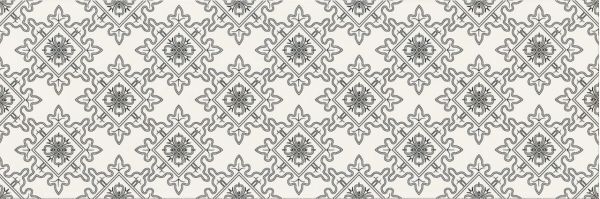 cersanit black & white pattern e dekor 20x60 