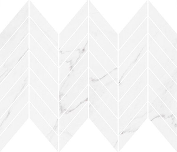 cersanit marinel white chevron glossy mosaic 29.8x25.5 PŁYTKA JODEŁKA JODEŁKA