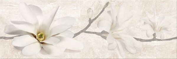 cersanit stone flowers beige dekor 25x75 