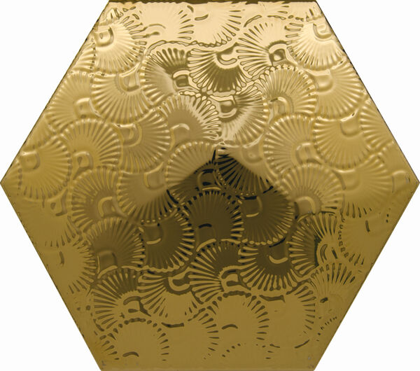 decus hexagono piramidal oro 2 dekor 15x17 