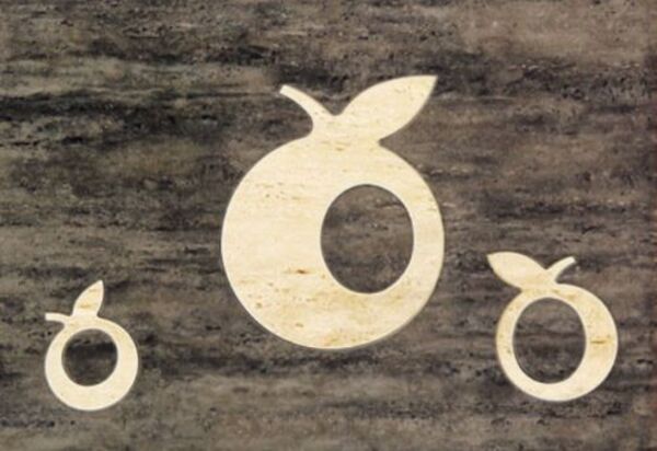 domino toscana brąz apple dekor 25x36 