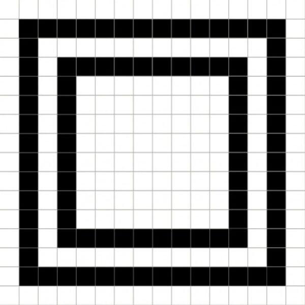 dune black&white grid gres 20x20 (187778) 
