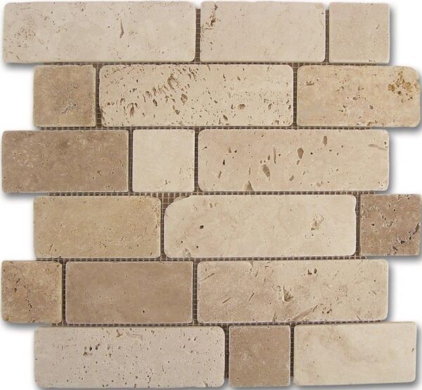 dune travertino brick mozaika kamienna 30.5x30.5 (184996) 