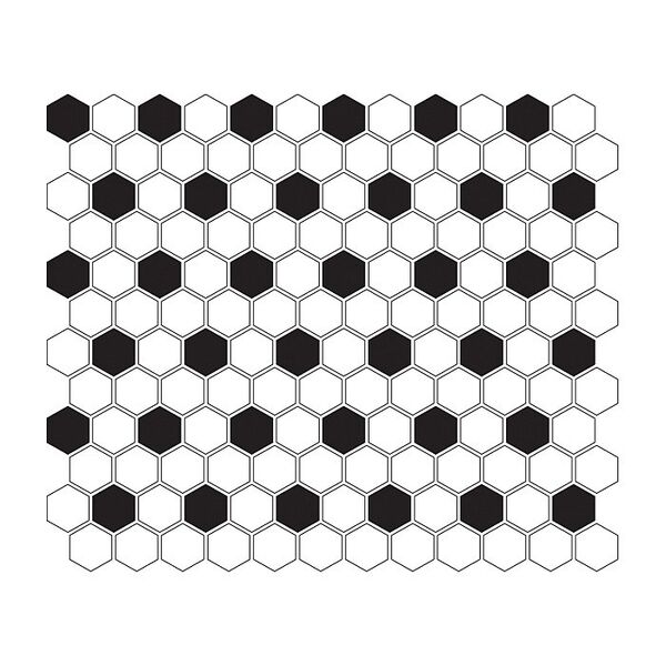 dunin mini hexagon b&w mix mozaika 26x30 