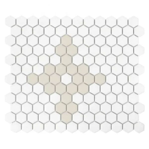 dunin mini hexagon floret matt mozaika 26x30 