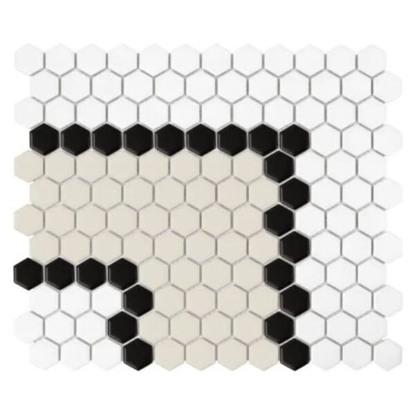 dunin mini hexagon stripe 3.2.b matt mozaika 26x30 