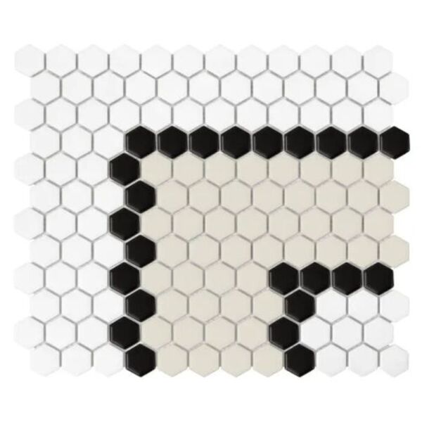 dunin mini hexagon stripe 3.3.b matt mozaika 26x30 