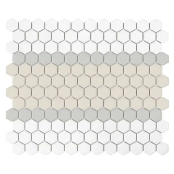 dunin mini hexagon stripe 3.a matt mozaika 26x30 