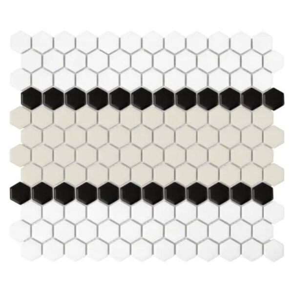 dunin mini hexagon stripe 3.b matt mozaika 26x30 