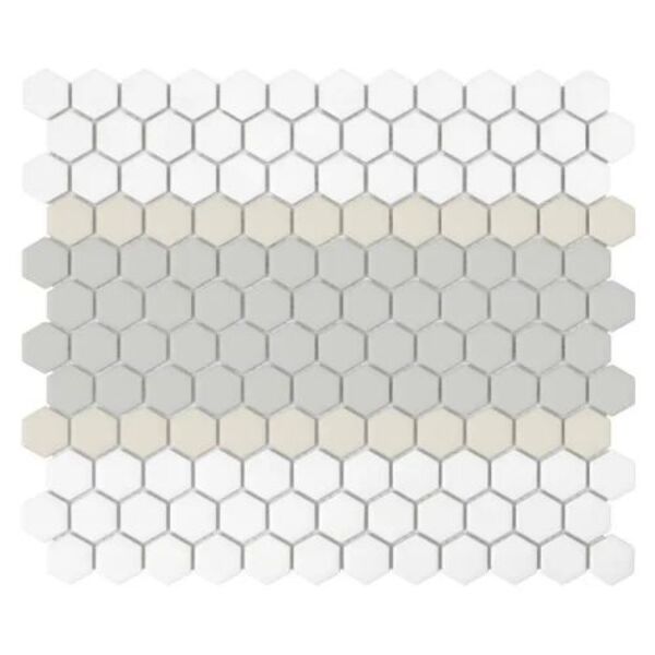 dunin mini hexagon stripe 3.c matt mozaika 26x30 