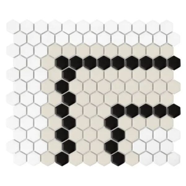 dunin mini hexagon stripe 5.3.c matt mozaika 26x30 
