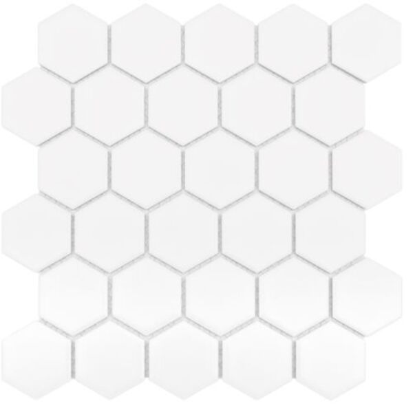 dunin hexagon white 51 matt mozaika 27.1x28 