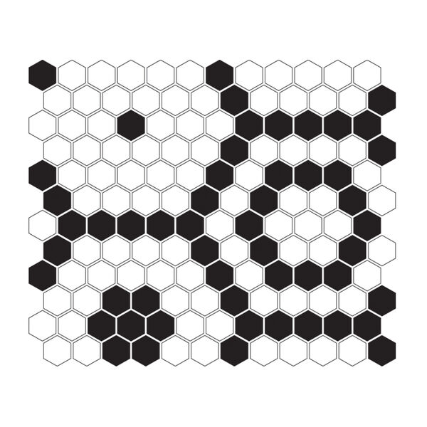 dunin mini hexagon b&w bee mozaika 26x30 