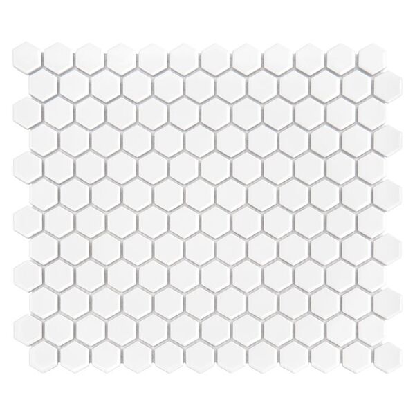 dunin mini hexagon white mozaika 26x30 