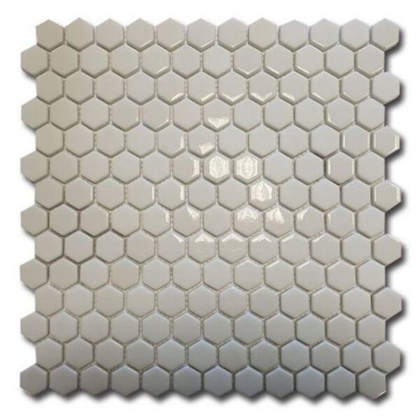 el casa enamel hexagon white mix soft/brillo mozaika 29.8x30.8 