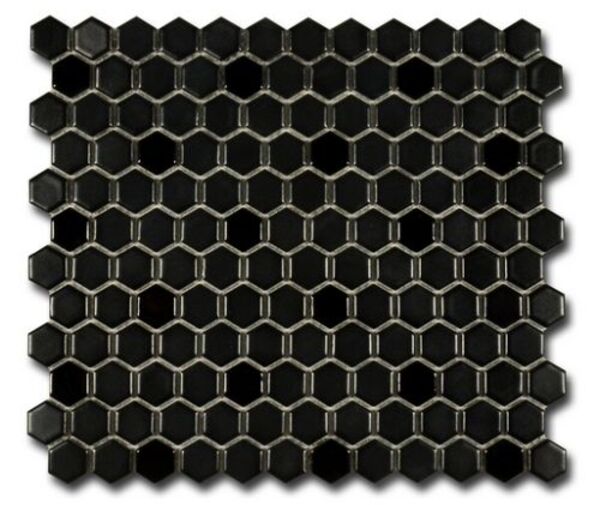 el casa hexagon negro mix mozaika gresowa 26x30 